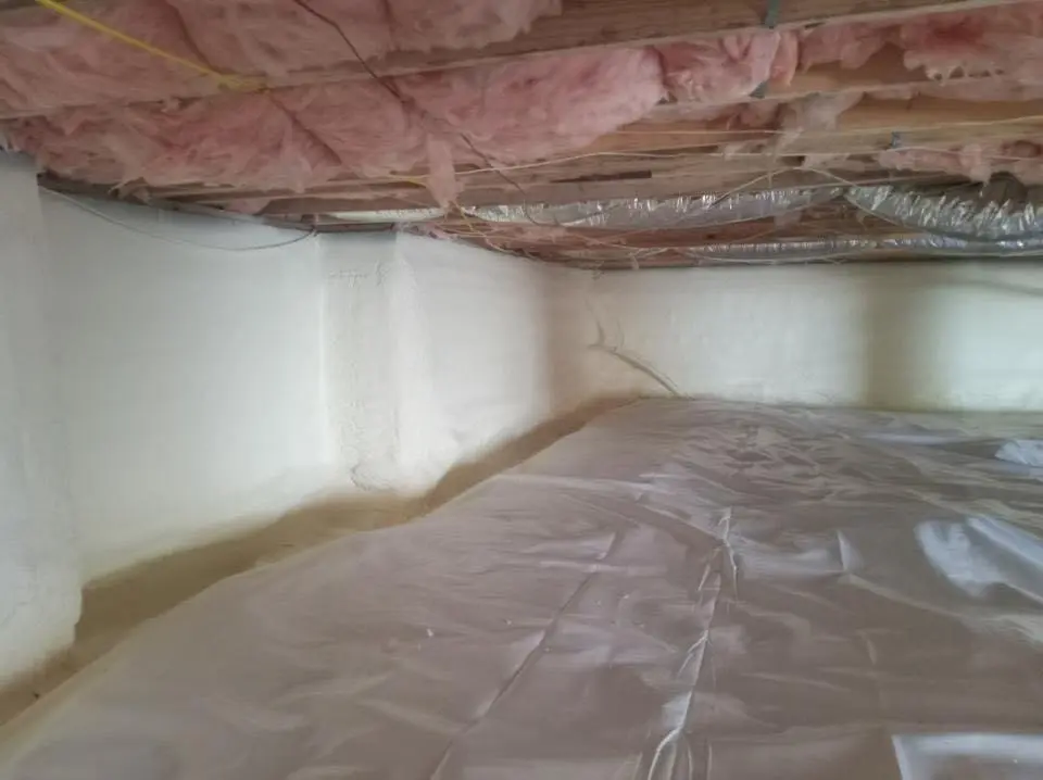 Crawl space encapsulation with closed-cell spray foam for Flat Roof Repair in Hardeeville